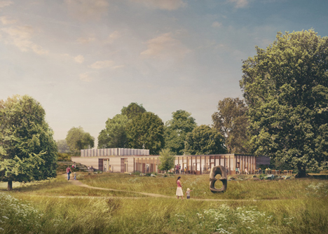 Yorkshire Sculpture Park visitor centre by Feilden Fowles