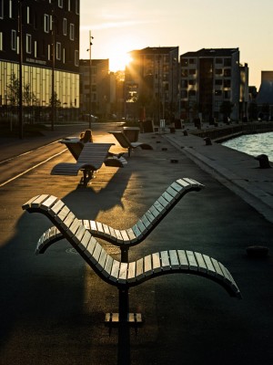 Promenade and landscaping for Aalborg waterfront by CF Møller