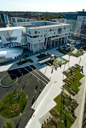 Promenade and landscaping for Aalborg waterfront by CF Møller