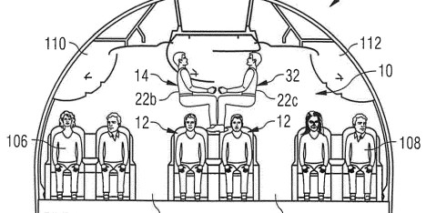 Airbus Stacking Aeroplane Seating Patent