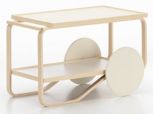 Alvar Aalto Tea Trolley re-interpreted by Hella Jongerius for Artek
