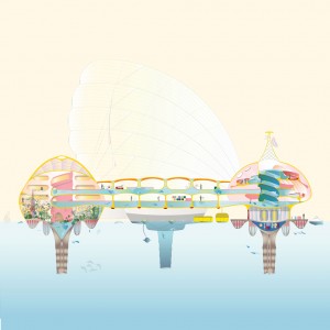 WORKac and Ant Farm design a utopian floating city for humans and marine animals