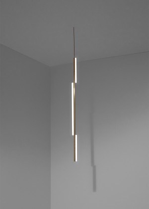 Brass lighting by Michael Anastassiades for One Well Known Sequence Exhibition