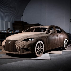 Cardboard Origami Car by Lexus