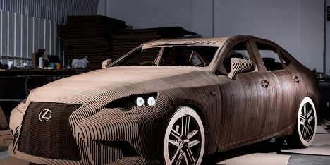 Cardboard Origami Car by Lexus