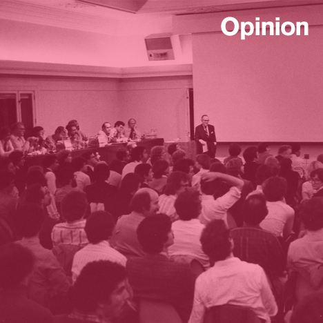 The 1977 State of the Art of Architecture symposium organised by Stanley Tigerman