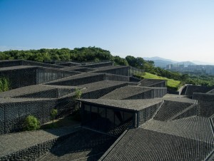 China Academy Arts by Kengo Kuma and photographed by Eiichi Kano