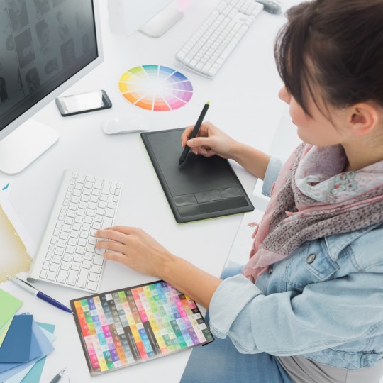 Designer in studio