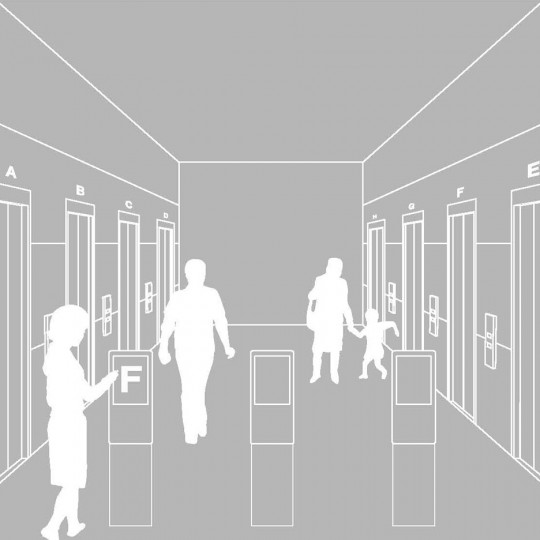 Elevator by Naoto Fukasawa with Hitachi