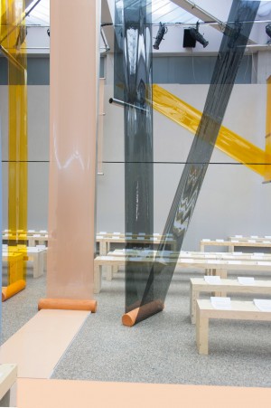 Formafantasma catwalk for Sportmax SS16