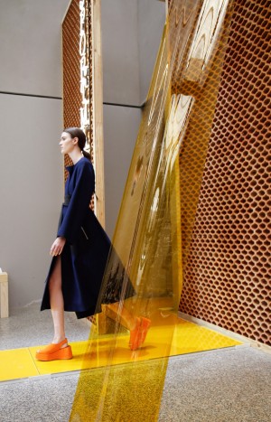 Formafantasma catwalk for Sportmax SS16