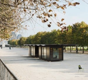 Kiosque installation at the Jardin des Tuileries by Ronan and Erwan Bouroullec