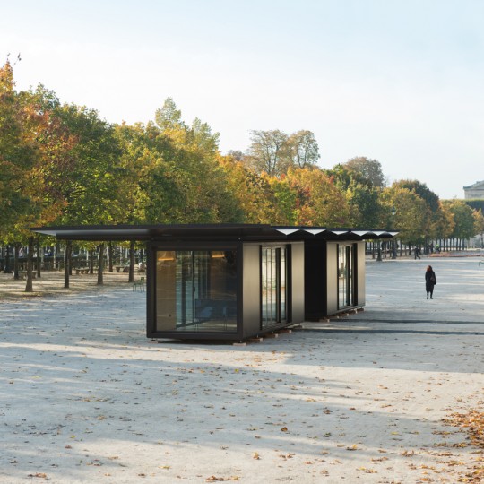 Kiosque installation at the Jardin des Tuileries by Ronan and Erwan Bouroullec