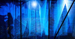 Lasermaze installation in Detroit by George King Architects