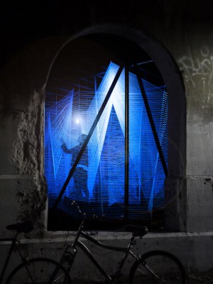 Lasermaze installation in Detroit by George King Architects