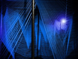 Lasermaze installation in Detroit by George King Architects