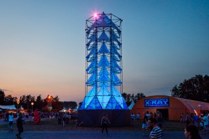 Lift light installation by Dennis Parren