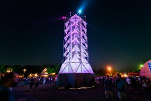 Lift light installation by Dennis Parren