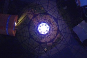 Lift light installation by Dennis Parren