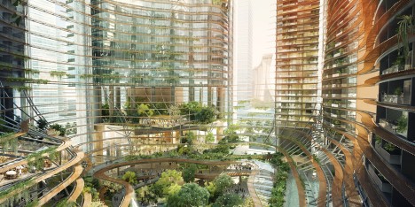 Marina One by Ingenhoven Architects, A61 and Gustafson Porter