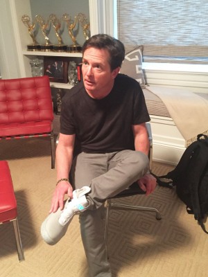 Back to the future Nike Mags shoes in NYC