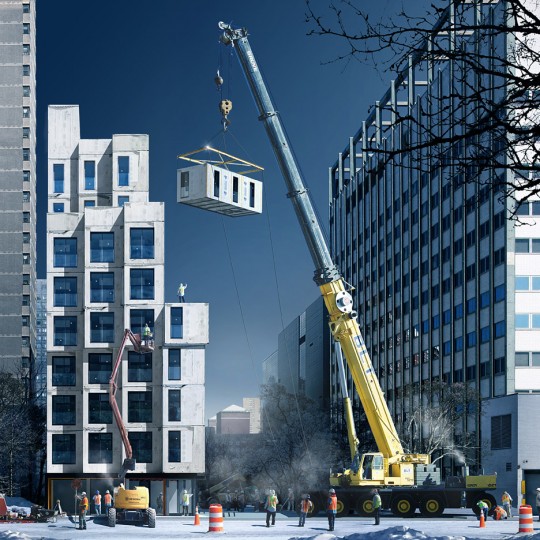 My Micro NY apartment building by nArchitects