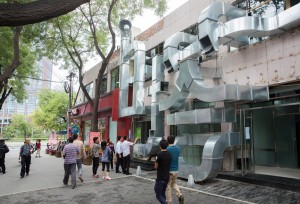 Tubular Baitasi visitor centre for Beijing Design Week 2015 by People's Architecture Office