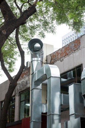 Tubular Baitasi visitor centre for Beijing Design Week 2015 by People's Architecture Office