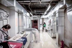 Tubular Baitasi visitor centre for Beijing Design Week 2015 by People's Architecture Office