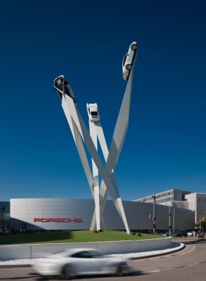 Porsche sculpture by Gerry Judah