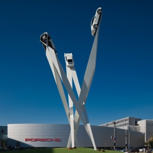 Porsche sculpture by Gerry Judah
