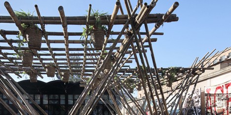 Penda’s bamboo pavilion could be expanded to create homes for 200,000 people