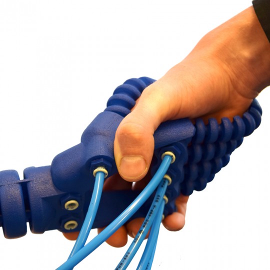 Soft robot hand by Rob Scharff
