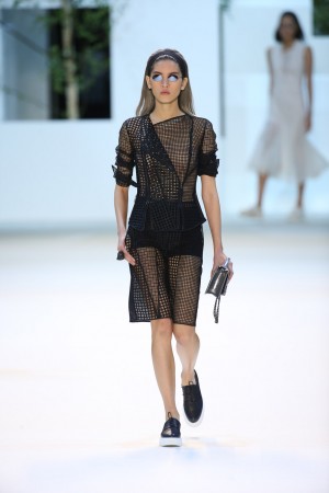 Sou Fujimoto buildings as clothing by Akris SS16