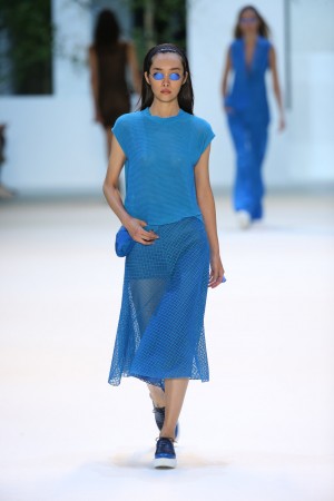 Sou Fujimoto buildings as clothing by Akris SS16