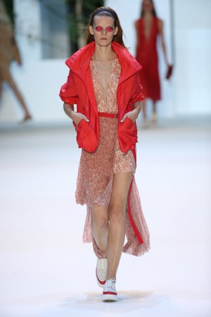 Sou Fujimoto buildings as clothing by Akris SS16