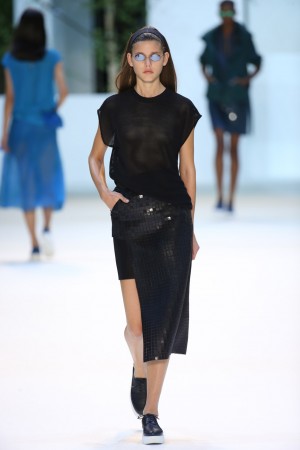 Sou Fujimoto buildings as clothing by Akris SS16