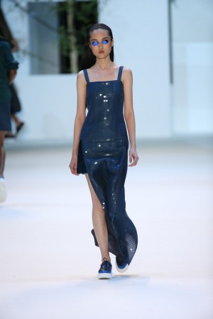 Sou Fujimoto buildings as clothing by Akris SS16