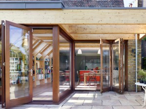 Timber exoskeleton house by Tate Harmer