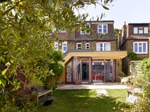 Timber exoskeleton house by Tate Harmer