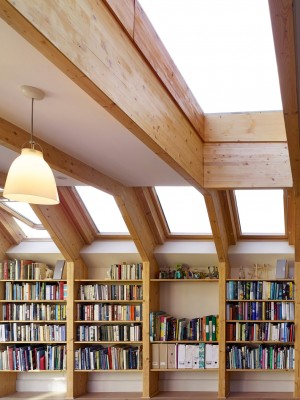 Timber exoskeleton house by Tate Harmer