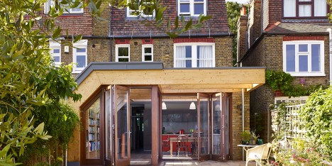 Timber exoskeleton house by Tate Harmer