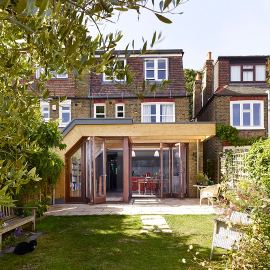 Timber exoskeleton house by Tate Harmer