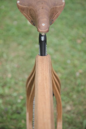 Wooden bicycle by Niko Schmutz