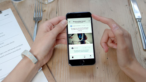 WorldBeing wristband by Benjamin Hubert