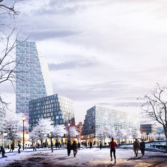 BIG's masterplan for the Lower Hill district of Pittsburgh