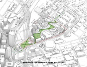 BIG's masterplan for the Lower Hill district of Pittsburgh 