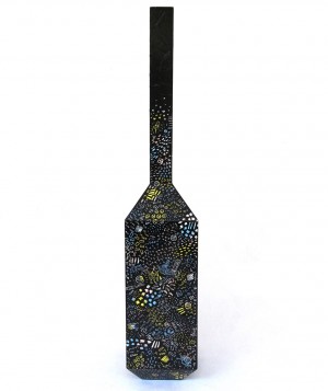 Black etched vases by Italy Ohaly