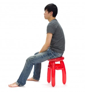 'Blowing' balloon furniture by Seung jin Yang