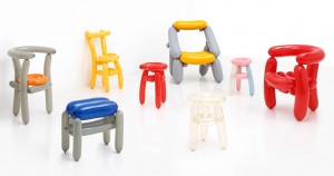 'Blowing' balloon furniture by Seung jin Yang